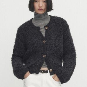 Massimo Dutti Boucle Cardigan